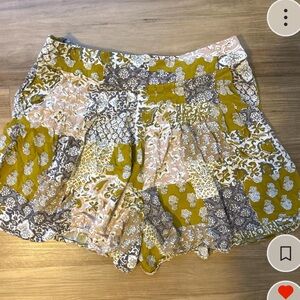 Maeve Anthropologie Patchwork Boho Shorts -High Waisted Flowy